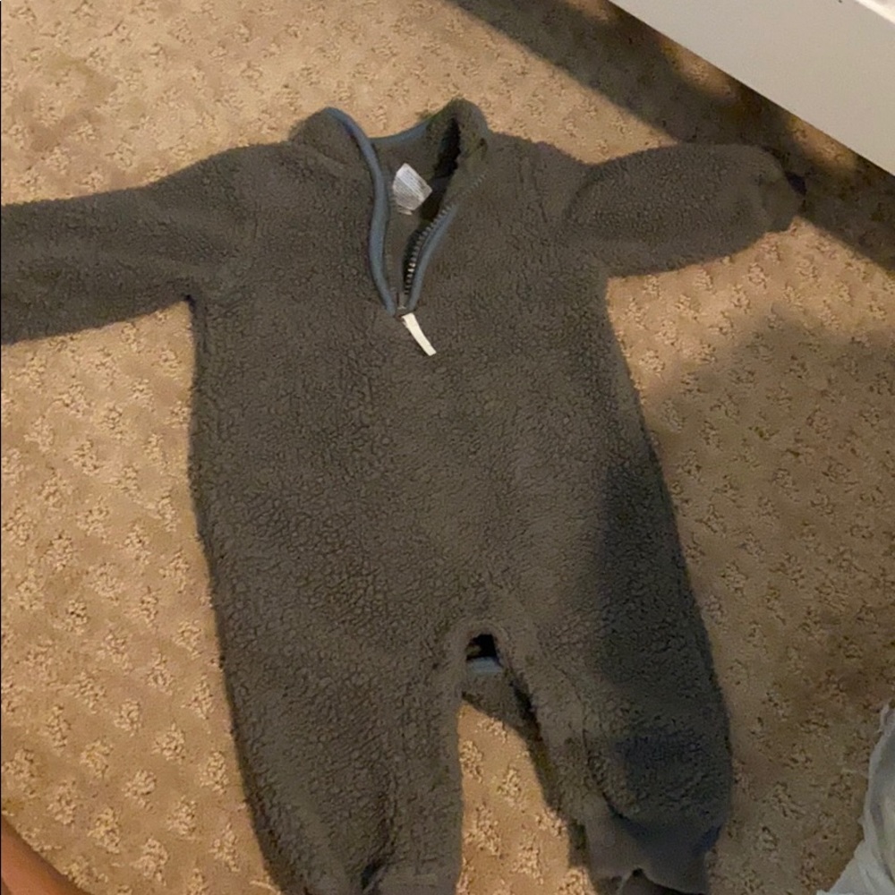 Soft furry onesie jumper